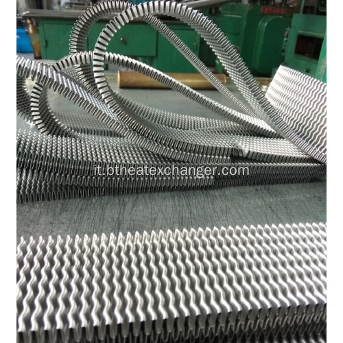 Alette ondulate di radiatori in alluminio
